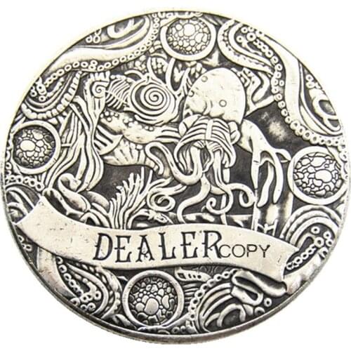 HB(142)US Hobo Morgan Dollar Skull Zombie Skeleton Silver Plated Copy Coins