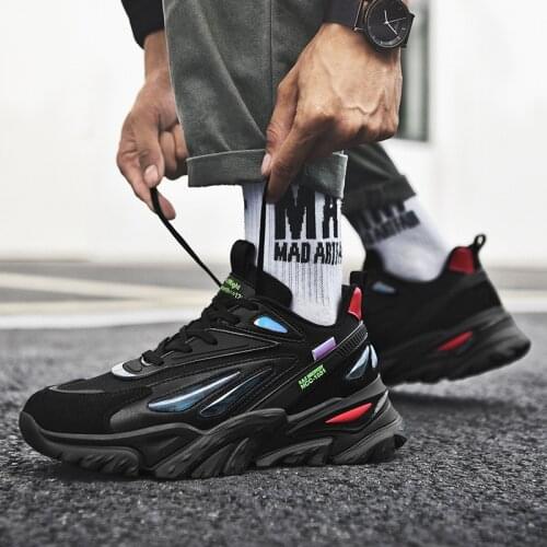 Cross-border large size fashion outdoor basketball running sports leisure trendy mens shoes thick-soled non-slip high-top shoes