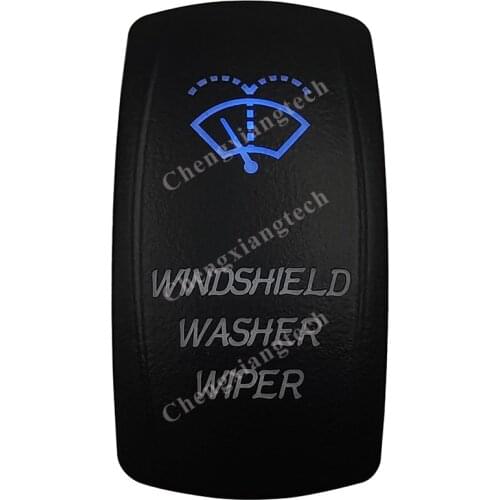 Windshield Wiper Car Boat Blue Led Lasor 7 Pins 3 Way Rocker Toggle Switch On Off On 12v 24v Marine Grade Carling Arb Narva 4x4