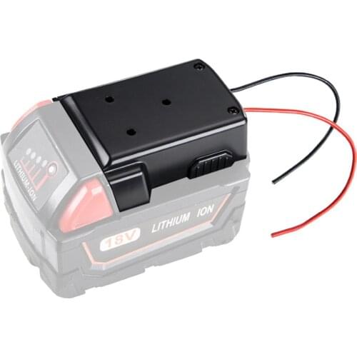 New Battery Adapter for Milwaukee M18 XC18 18V Li-Ion Battery DIY Power Tool Battery Converter 14 Awg Wires Connector