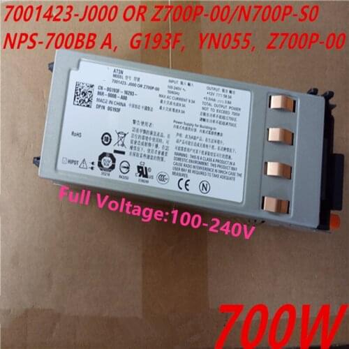 New Original PSU For Dell PowerEdge R805 700W Power Supply 7001423-J000 OR Z700P-00 N700P-S0 NPS-700BB A G193F YN055 Z700P-00