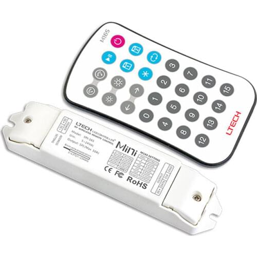 New LED SPI Pixel Strip Controller Dream Magic Control RF Remote ws2812/2811/2801,TLS3001,LPD6803,9813 Driving IC