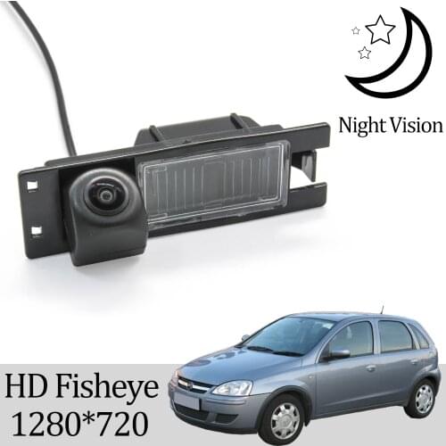 Owtosin HD 1280*720 Fisheye Rear View Camera For Opel Corsa (C)(D) 2000-2015 Car Vehicle Reverse Parking Accessories