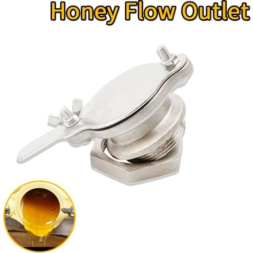 Beekeeping Stainless Steels Honey Flow Outlet Bee Keeping Mouth Bees Apicultura Gate Exports Flow Port for Honey Extractor