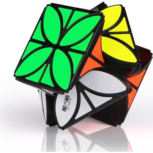 QiYi Four-leaf clover Cube 3x3 Magic Cube Strange-shape 3x3x3 Magic Cube Skew Speed Cube Professional Puzzle Toys