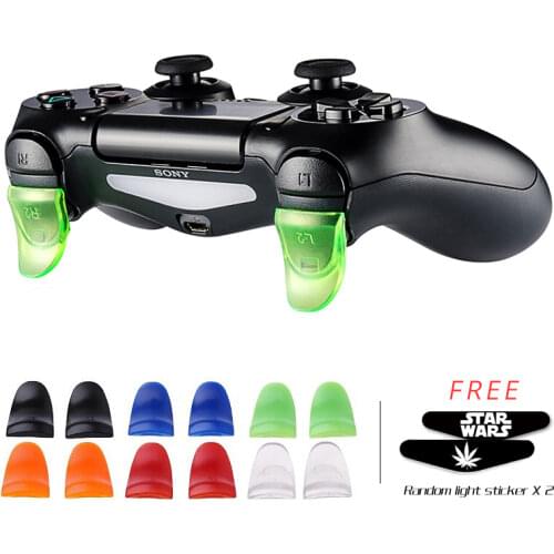 ZOMTOP Frog 1 Pairs L2 R2 Buttons Trigger Extenders Gamepad Pad for Playstation 4 Ps4/ps4 Slim/pro Game Controller Accessories