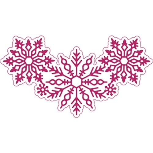 Christmas Crystallised SnowflakeCutting Die Scrapbook Embossed Paper Card Album Craft Template Cut Die Stencils New for 2021