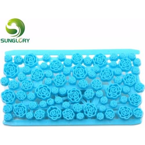 DIY Flower Petal Quilt Embosser Plastic Fondant Lace Biscuit Mold Cupcake Decoration Cookie Cutter Baking Cake Decorating Tools