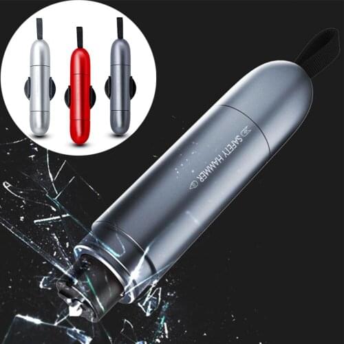 For Mini Car Safety Hammer Marteau Martelo Window Glass Breaker Martillo Auto Self-Defense Brise Vitre Life-Saving Escape Tool