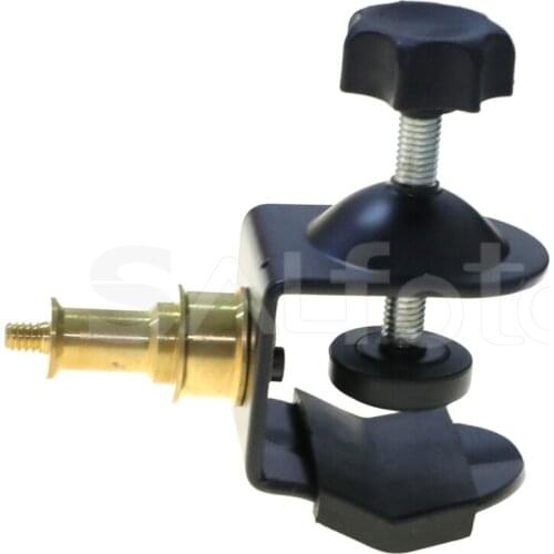 Heavy Duty Metal U Clamp with 1/4" Screw Copper Head C Type Clip Holder for Photo Studio Strobe Flash Light Stand Backdrop