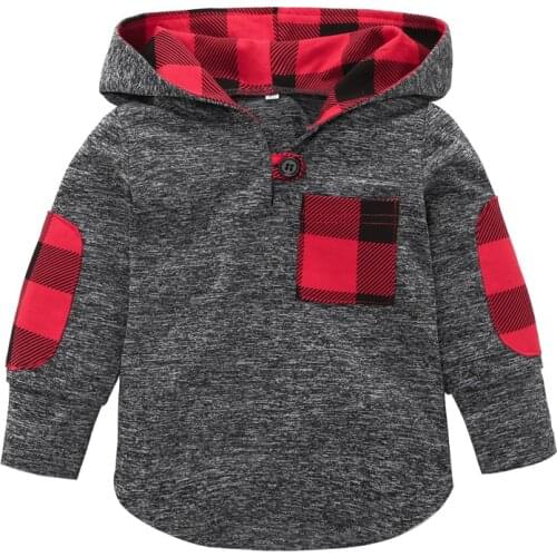 Baby Boys Sweatshirts 2018 childrens hoodies Stitching style round neck hedging loose thin sweater Kids Fashion Tops