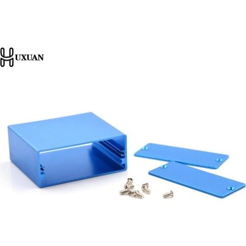 1pc Electronic Project Enclosure Case Blue Aluminum PCB Instrument Box 50*58*24MM