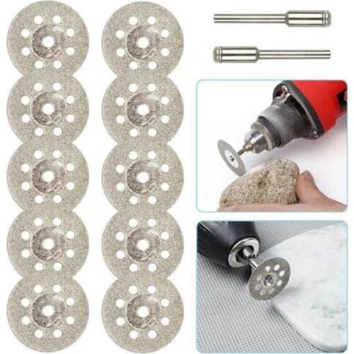 10PCS Diamond Cutting Wheel Saw Blades Cut Off Discs Set Rotary Tool Replacement #NN0213