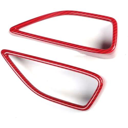 2Pcs/set Car Dashboard Side Air Vent Frame Stickers For Jaguar XEL 2018 2019 ABS Auto Car Parts