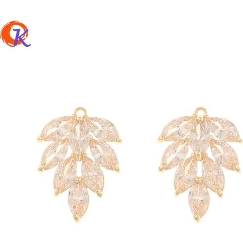 Cordial Design 20Pcs 17*23MM DIY Jewelry Making/Hand Made/CZ Charms/Drop Shape/Earring Findings/Pendant/Jewelry Accessories