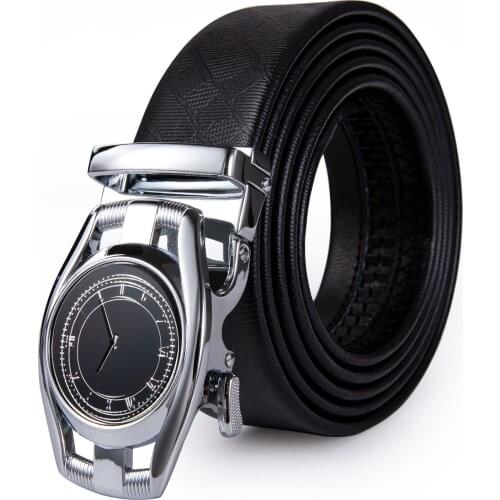 3.5cm New Fashion Mens Belts Luxury Cowhide Leather Designer Automatic Buckle Belts Watch Pattern Wedding Party Barry.Wang