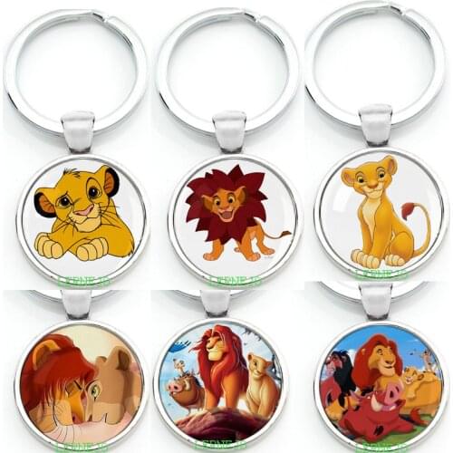 The Lion Key Chain Key Ring Pendant King jewelry rey leon le roi lion baby for Kids jewelry Keychain Keyring
