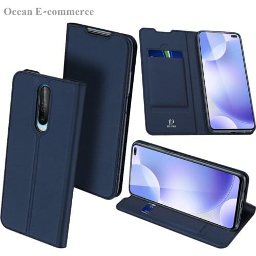 Dux Ducis Skin Touch Pu Leather Case For Xiaomi Redmi K30 5g Luxury Thin Card Holder Flip Wallet Cover For Xiaomi Redmi K30 Case