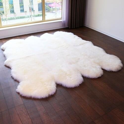CX-D-112A Bedding Blankets For Beds Throw Rug Australian Sheepskin Hairy Carpet for Living Room Bedroom Area Rugs