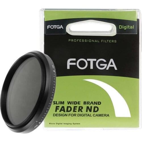 FOTGA Fader Variable Adjustable Slim Neutral Density ND Filter ND2 to ND400 46/52/55/58/62/67/72/77/82/86mm for Nikon