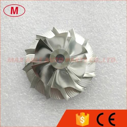 GT15-25 434812-0001/2 Turbo Aluminum 2618/Milling/Billet Compressor wheel 32.94/49.00mm 6+6 blades for V*W 713673-0004/713672