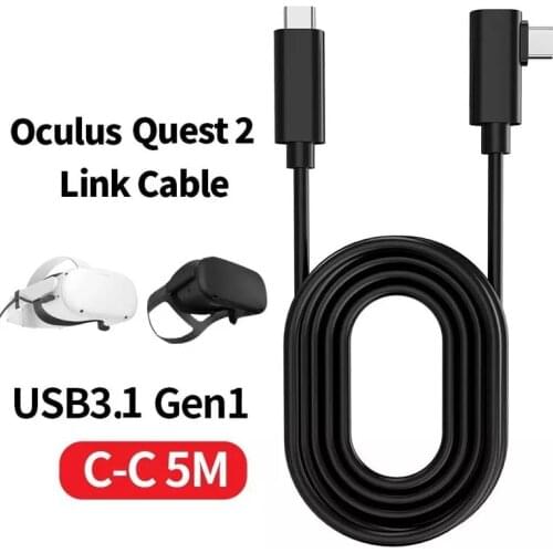 3m 5m Link Cable For Oculus Quest 2 Type C to Type C Data Transfer Quick Charge Cables For Quest 2 VR Headset Accessories