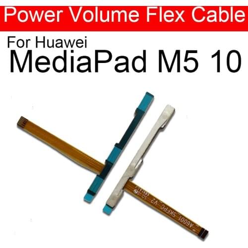 Power on off button Flex cable For huawei mediapad M5 10 Volume up down button switch control button Flex Ribbon cable Parts