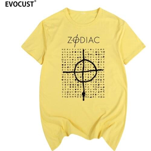 Zodiac Summer print T-shirt Cotton Men T shirt New women TEE