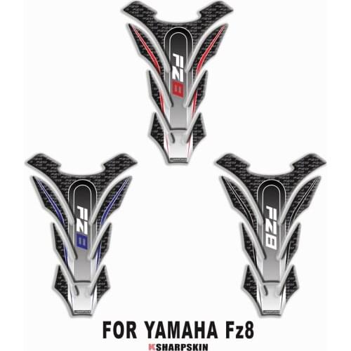 Motorcycle 3D fuel tank pad sticker protective decorative decal For YAMAHA FZ8 FZ 8 Universal FishBone Sticker
