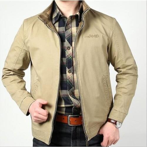 New Mens Jacket Plus 3XL size Loose cotton Military Men New 2017 Spring mens Casual Coats warm Military Jackets