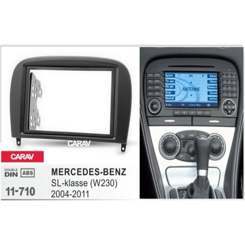 CARAV 11-710 double din dash kit audio car stereo radio install dash kit for MERCEDES-BENZ SL-klasse (W230) 2004-2011