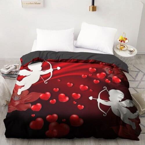 1 PCS 3D Printed Cartoon Cupids And Love Duvet Cover 220x240 Size Printing NO Pillowcases And NO Sheets Home Textiles Comforter