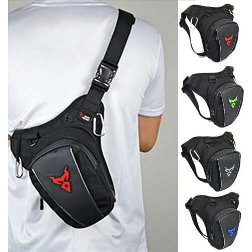 Men Fanny Waist Pack Waterproof Leg Bag Drop Messenger Shoulder Bags Travel Motorcycle Tactical Chest Pouch Bum Hip Belt Purse