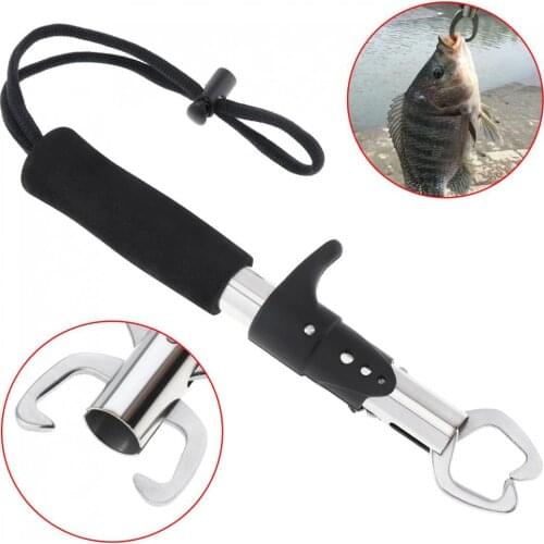 Fish Grip Lip Trigger Lock Gripper Clip Clamp Grabber Fish Pliers Grab Fishing Tackle Box Accessory Tool