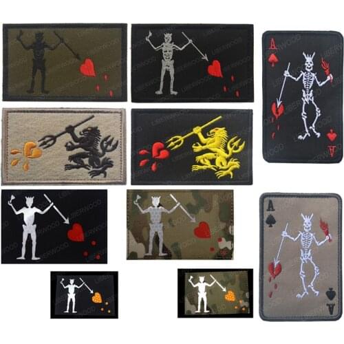 Navy Seal Team Trident Infrared Reflective Military Embroidered Patch Hook & Loop Applique Emblem DIY Patches for Clothing