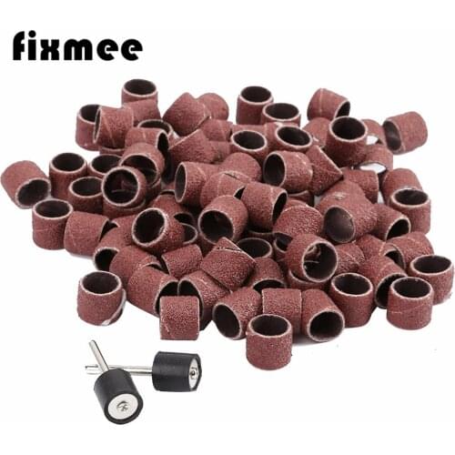 100x sanding sleeves 1/2 sanding paper grinding wheel sanding dremel rotary tool sandpaper abrasive polishing for woodworking