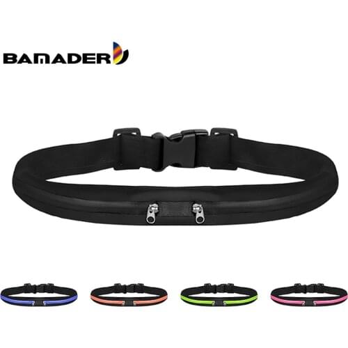 BAMADER Running Belt Bag Women Men Sports Waist Bag Waterproof Portable Waist Pack Pocketbelt Phone Pouch for Cycling Gym