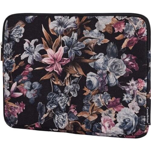 Laptop Bags for MacBook Air Pro iPAD 11 12 13 14 15 inch Oil Painting Flowers Notebook Sleeve Liner Matebook Men Canvas Pouch