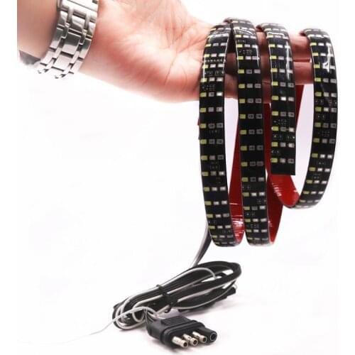 60Inch Triple Row 5-Function Tailgate LED Strip Light Bar With Reverse Brake Turn Signal For SUV