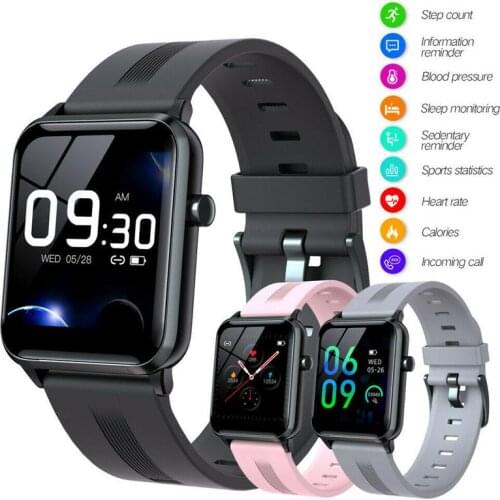 Full Touch Screen Smart Watch Smartwatch Fitness Tracker Heart Rate Monitor Pedometer for Android iOS Men Women