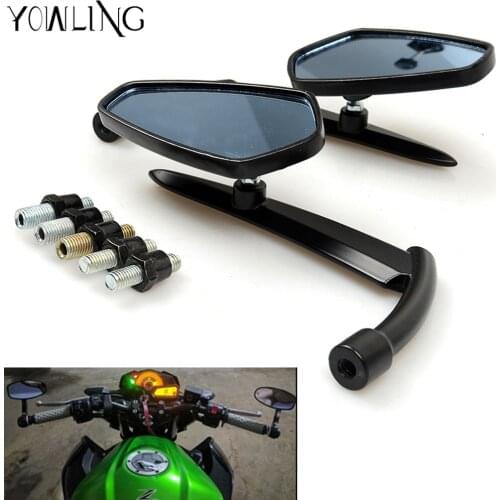 Universal 7/8" Bar End Rear Mirrors Scooters Rearview Mirror Side View Mirrors for Honda CBR 600 F2 F3 F4 F4i CBR600RR CB1000R