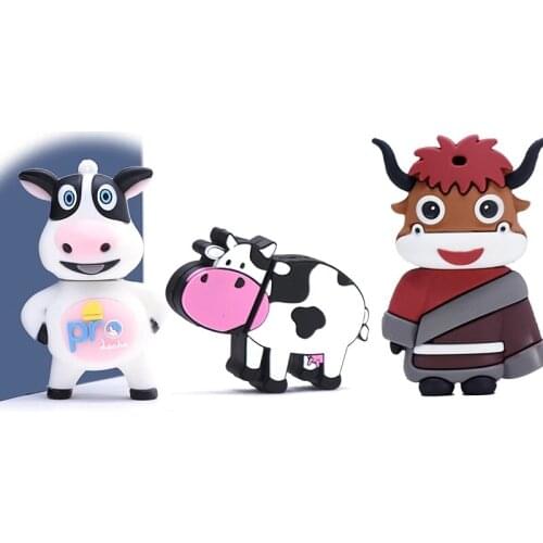 Cow PenDrive Usb Flash Drives Cute Pen drive Animal Usb Stick Memory Stick Usb memory Funny Gift 4GB 8Gb 16GB 32GB 64GB 128G 256