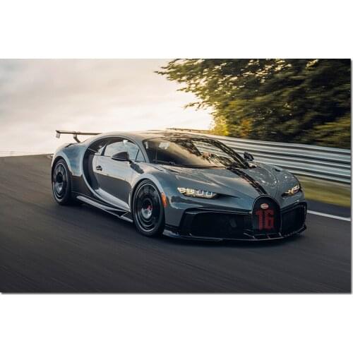 Wall Art Decoration Bugatti Chiron Supercar Poster Canvas Prints DIY Framed Vehicle Painting For Living Room Decor