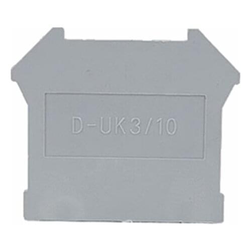 50PCS/Lot D-UK3/10 Terminals End Plate for UK series Terminal Block Terminal End Cover