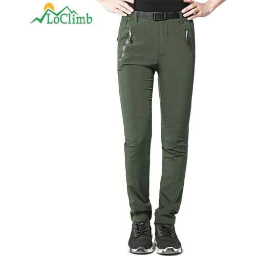 LoClimb Womens Summer Outdoor Camping Hiking Pants Women Quick Dry Sports Trousers Nature Tourism Cycling Trekking Pants,AW164
