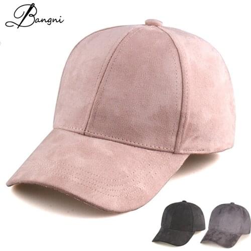 Winter Women Baseball Cap New Brand Caps Casual Sports Hats For Men Suede Snapback Bone Gorras Masculino Solid Cappello Dad Hat
