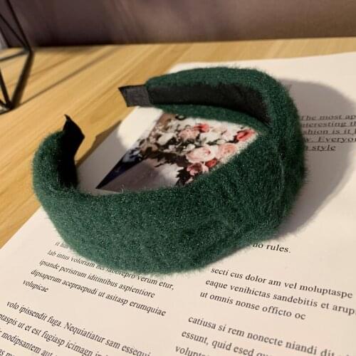 Winter Women Plush Hairband Furry Warm Middle Knot Wide Headband Cute Girls Hair Accessories