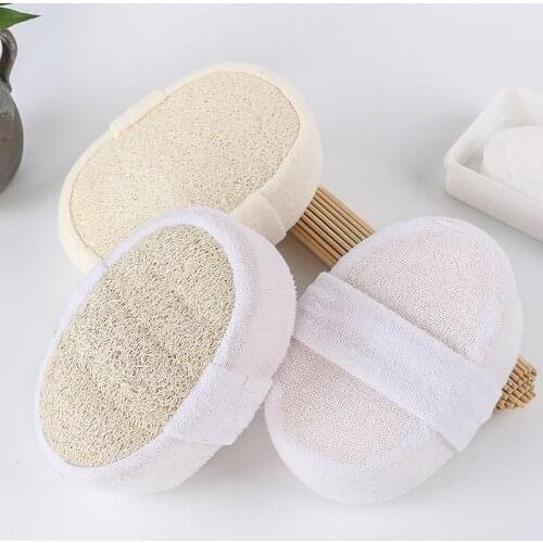 1Pc Soft Fresh Natural Luffa Body Bathing Brush Exfoliating Loofah Body Bath Shower