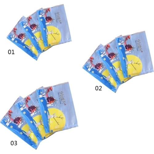 100Pcs Moon Cake Packaging Bags Moon Tower Rabbit Print Hot Seal Candy Container