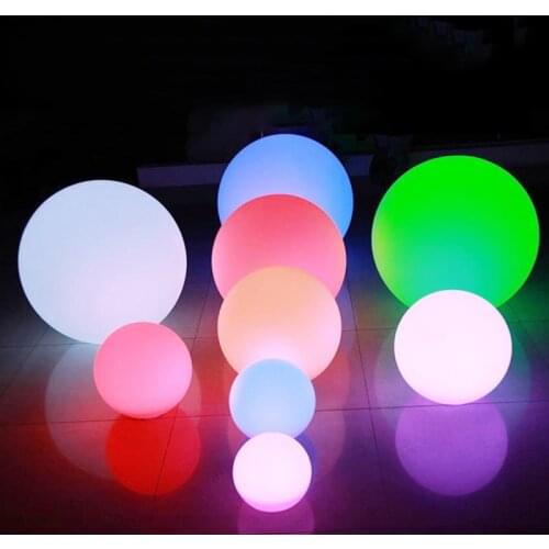 25CM IP68 waterproof Outdoor Garden Swimming Pool Floating Rechargeable Waterproof Led Glowing ball Light